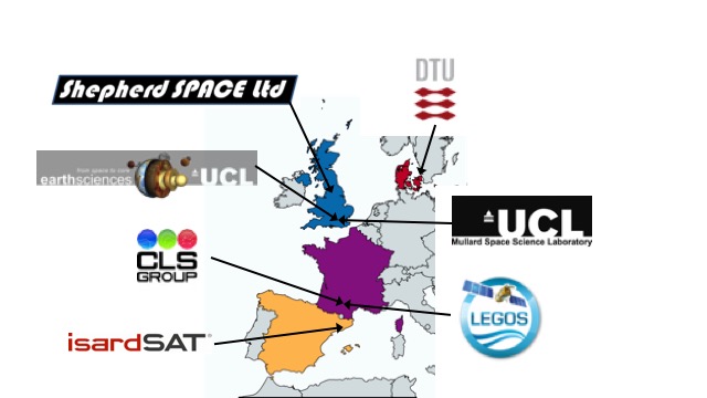 Consortium map of Europe