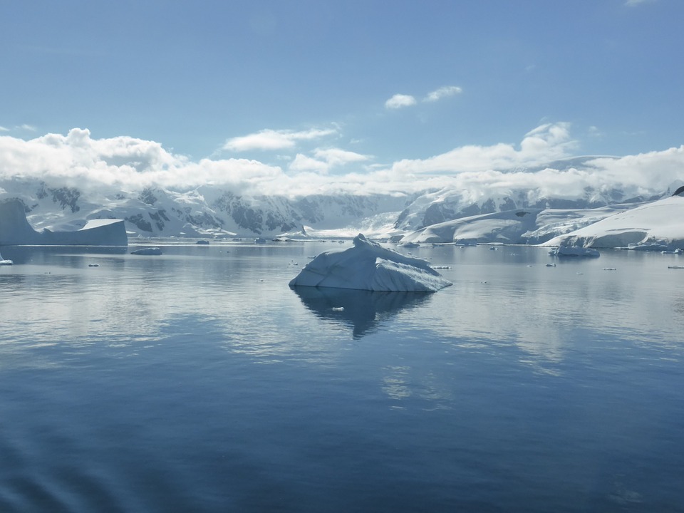Icebergs in the Antarctic Ocean